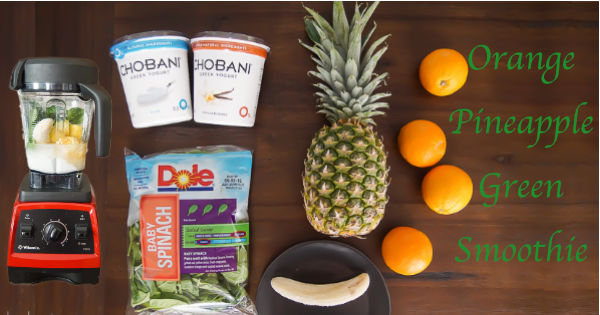 Orange Pineapple Green Smoothie